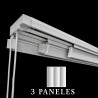 Riel de Panel Japonés de 3 lamas