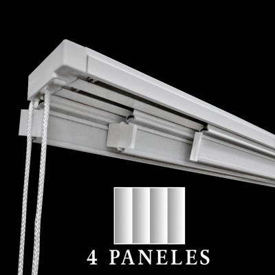 Riel de Panel Japonés de 4 lamas