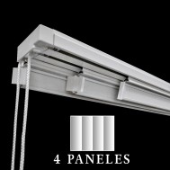 Riel de Panel Japonés de 4 lamas