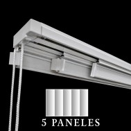 Riel de Panel Japonés de 5 lamas