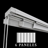 Riel de Panel Japonés de 6 lamas