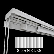 Riel Panel Japonés de 8 Lamas