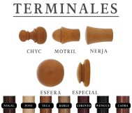 Barras para cortinas de madera 28 mm