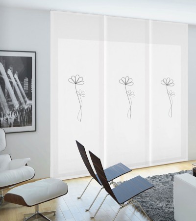 Lamas Panel Japonés Bordado 26252