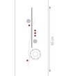 Lamas Panel Japonés Bordado 25067
