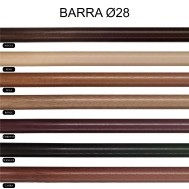 Barras para Cortinas de MADERA de 28 MM