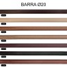 Barras para Cortinas de MADERA de 20 MM