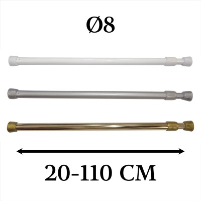 Portavisillo extensible autofijable ø8