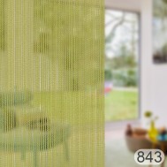 Cortina de hilos confeccionado con velcro