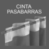 Cortina de hilos con confección de pasabarras