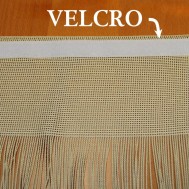 Cortina de hilos confeccionado con velcro