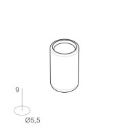 Tapón varilla estor Ø4mm