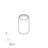 Tapón varilla estor Ø4mm