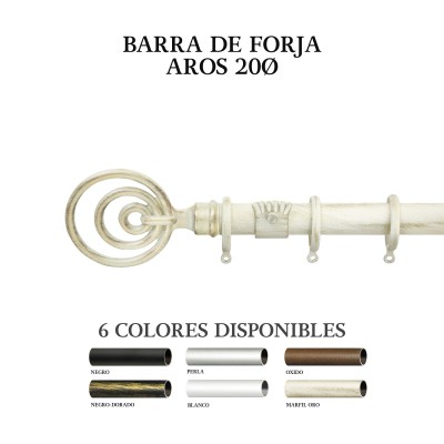 CONJUNTO BARRA AROS FORJA 20