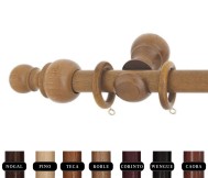 Barra de madera para cortinas 20 mm