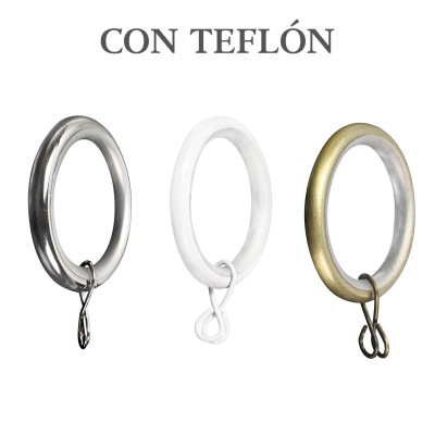 Anillas con Teflón para Cortinas