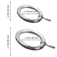 Anillas con Teflón para Cortinas