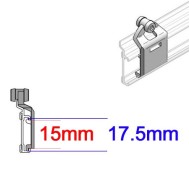 Corredera portatelas con rueda panel japones - sistema Chyc