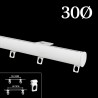 Riel manual decotrack blanco 30 mm