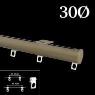 Riel manual decotrack cuero 30mm