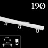 Riel manual decotrack blanco 19mm