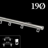 Riel manual decotrack acero 19mm