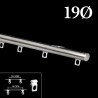 Riel manual decotrack acero 19mm