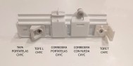 Corredera portatelas patin panel japones - sistema Chyc