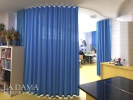 Riel curvo separación de ambientes