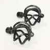 oferta PACK 2 TERMINALES FORJA 20MM FERIA NEGRO/PLATA
