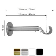 Soporte extensible varadero ø30mm