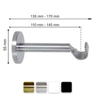 Soporte extensible varadero 12,5cm-17,5cm ø19mm
