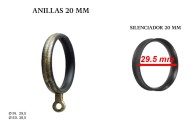 Pack 10 silenciadores para anillas forja ø20mm