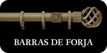Barras de cortina de Forja