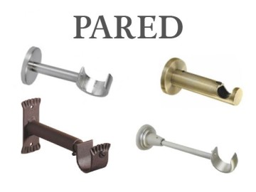 Soportes de pared para barras de cortinas