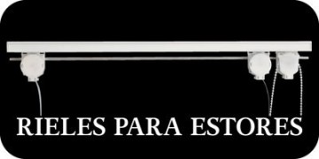 Riel, mecanismo y piezas de recambios de estores paqueto o varillas